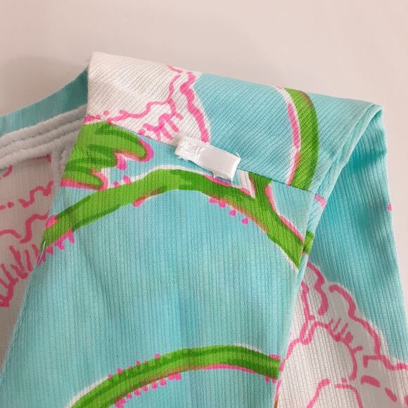 Lilly Pulitzer Sidonie Shift Dress Fresh Water Bursting Blooms Engineered Sz 2 - Picture 9 of 12